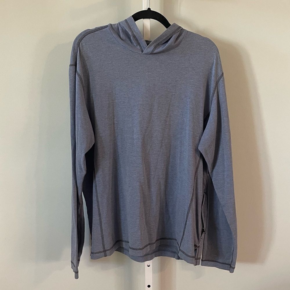 REI Blue Gray Casual Hooded Top